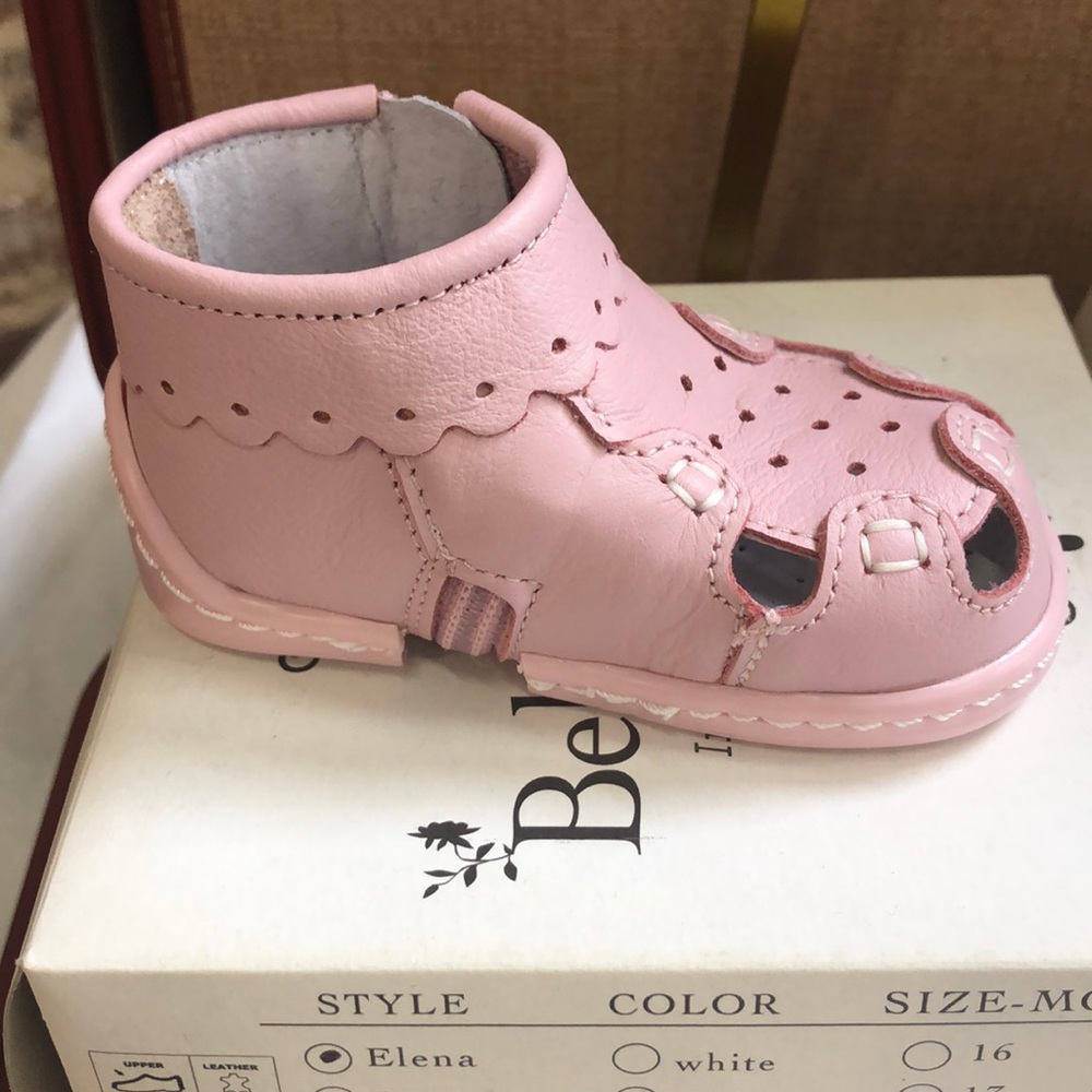 Italian leather baby shoes